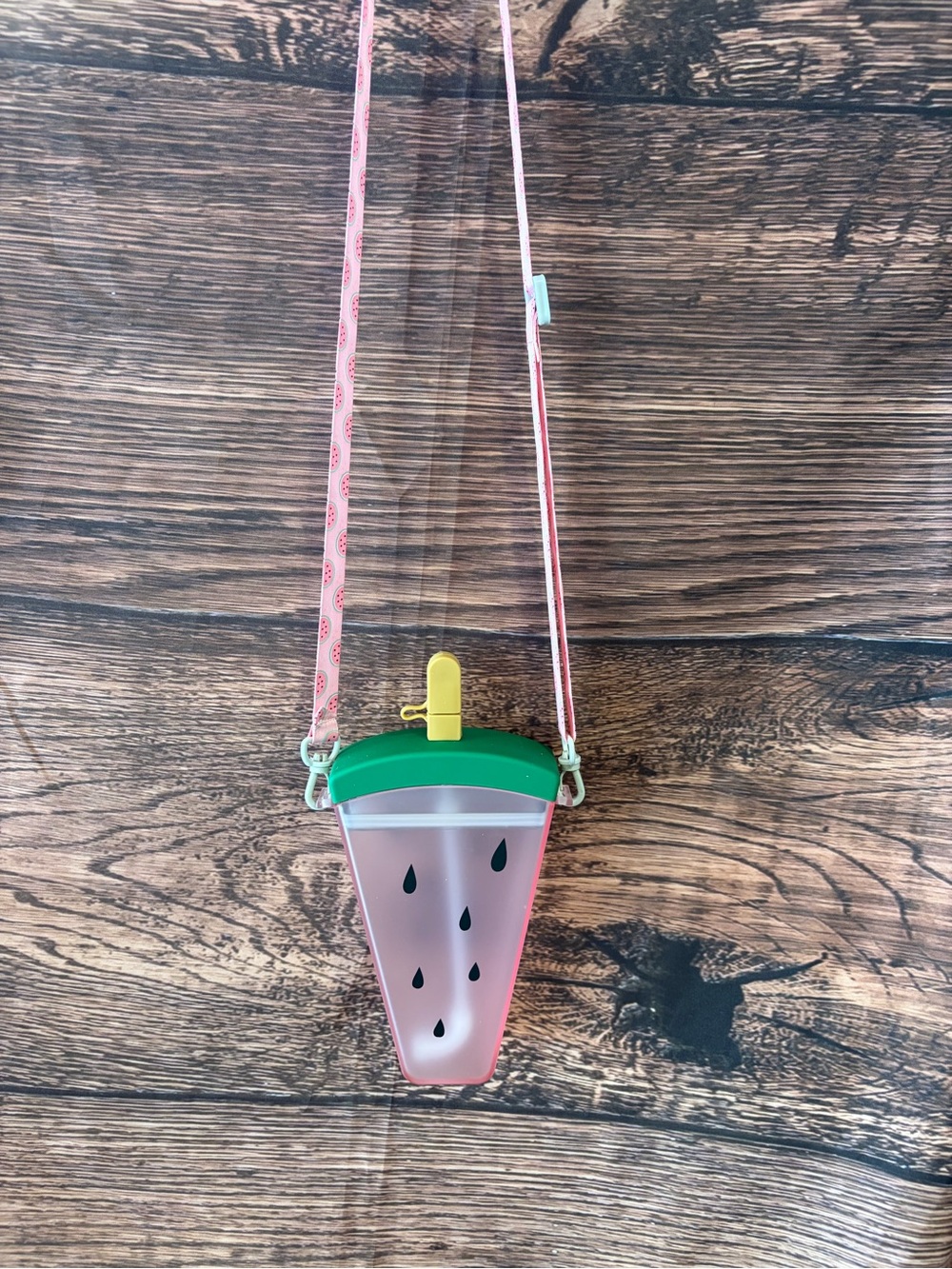 Kids Watermelon Crossbody canteen - water bottle - Pink/Green